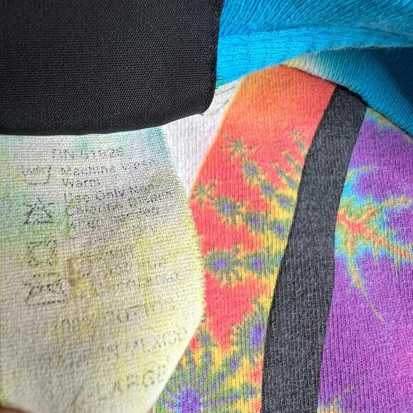 Vintage 2002 Liquid Blue The Rolling Stones Tie-Dye Band T-Shirt Size XL 90s Y2K - Picture 6 of 10